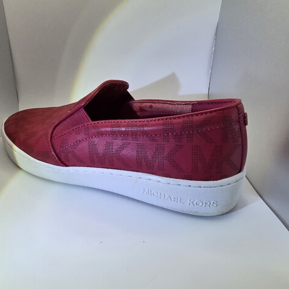 Michael Kors Keaton Slip-On Sneakers Dark Raspberry Red Women’s Shoes size10 - Picture 10 of 15